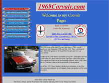 Tablet Screenshot of 1969corvair.com